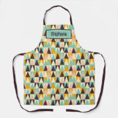 ミッドセンチュリーレトロパターン エプロン (正面)