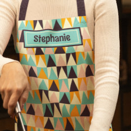 ミッドセンチュリーレトロパターン エプロン