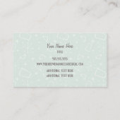 ミッドセンチュリーレトロピンクハウス名刺 名刺 (裏面)