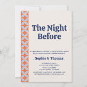 ミッドセンチュリーレトロリハーサルディナー 招待状 (正面)