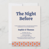 ミッドセンチュリーレトロリハーサルディナー 招待状 (正面)