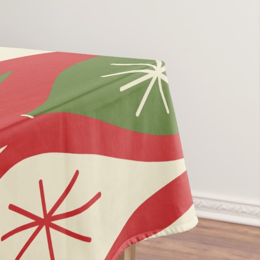 ミッドセンチュリーレトロヴィンテージクリスマスオーナメント テーブルクロス (インサイチュ)