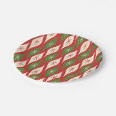 ミッドセンチュリーレトロヴィンテージクリスマスオーナメント ペーパープレート (アングル)