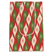 ミッドセンチュリーレトロヴィンテージクリスマスオーナメント ミディアムペーパーバッグ (裏面)