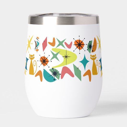 ミッドセンチュリーレトロ型水筒 (背面)