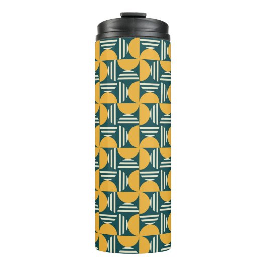 ミッドセンチュリーレトロ抽象芸術 タンブラー (正面)