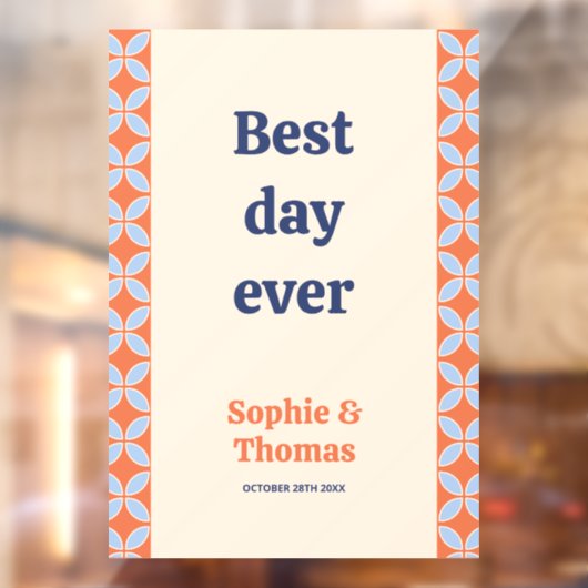 ミッドセンチュリーレトロ結婚ズ ウィンドウサイン (シート2)