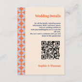 ミッドセンチュリーレトロ結婚ズ エンクロージャーカード (正面)