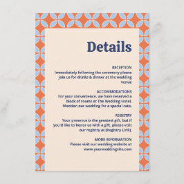 ミッドセンチュリーレトロ結婚ズ エンクロージャーカード