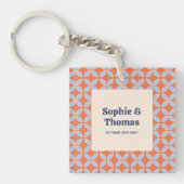 ミッドセンチュリーレトロ結婚ズ キーホルダー (正面)