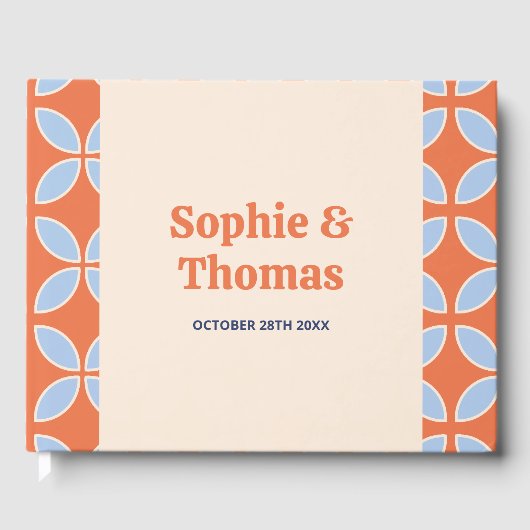 ミッドセンチュリーレトロ結婚ズ ゲストブック (正面)