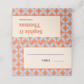 ミッドセンチュリーレトロ結婚ズ プレイスカード (外部開封)