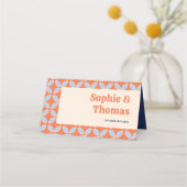 ミッドセンチュリーレトロ結婚ズ プレイスカード (裏面)