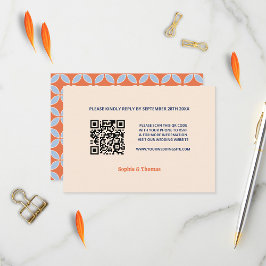 ミッドセンチュリーレトロ結婚ズ 出欠カード