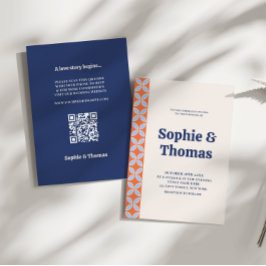 ミッドセンチュリーレトロ結婚ズ 招待状