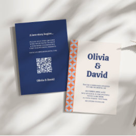 ミッドセンチュリーレトロ結婚ズ 招待状