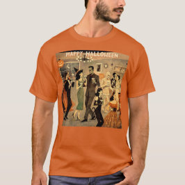 ミッドセンチュリーレトロ40年代ハロウィンマーティニパーティー Tシャツ