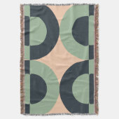 ミッドセンチュリーレモモダンングラス石板 スローブランケット (正面縦)