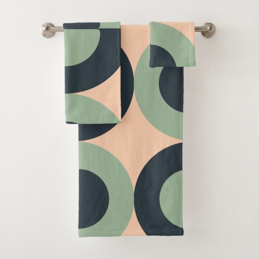 ミッドセンチュリーレモモダンングラス石板 バスタオルセット (インサイチュ)