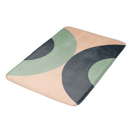 ミッドセンチュリーレモモダンングラス石板 バスマット (アングル)