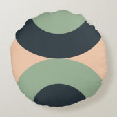 ミッドセンチュリーレモモダンングラス石板 ラウンドクッション (裏面)