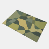 ミッドセンチュリーロックレイヤーグリーン ドアマット (アングル)