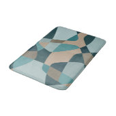 ミッドセンチュリーロックレイヤーズティール（緑がかった色） バスマット (アングル)