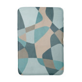 ミッドセンチュリーロックレイヤーズティール（緑がかった色） バスマット (正面縦)