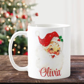ミッドセンチュリーヴィンテージサンタクロースカスタムクリスマス コーヒーマグカップ