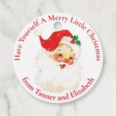 ミッドセンチュリーヴィンテージサンタクロースカスタムホテル フェイバータグ (裏面)