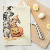 ミッドセンチュリーヴィンテージスタイル「ブークルー」 キッチンタオル (四つ折り)