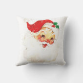 ミッドセンチュリーヴィンテージレトロサンタクロースクリスマス クッション (裏面)