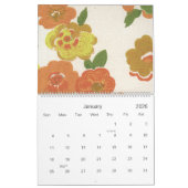 ミッドセンチュリーヴィンテージ1963壁紙レトロ60s カレンダー (1月 2026)