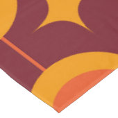 ミッドセンチュリー原子スターバストオンヴィンテージサークル テーブルクロス (アングル)