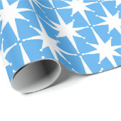 ミッドセンチュリー原子モダン星フェスティバルパターン ラッピングペーパー (ロールコーナー)