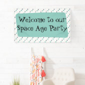 ミッドセンチュリー原子モダン星旗 横断幕 (インサイチュ)