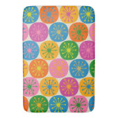 ミッドセンチュリー原子モダン点おもしろいレトロパターン バスマット (正面縦)