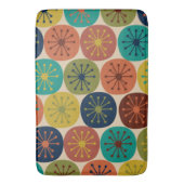 ミッドセンチュリー原子モダン点レトロパターン バスマット (正面縦)