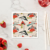 ミッドセンチュリー原子モダン紙ナプキンス スタンダードカクテルナプキン (インサイチュ)