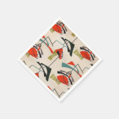 ミッドセンチュリー原子モダン紙ナプキンス スタンダードカクテルナプキン (角)