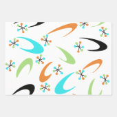 ミッドセンチュリー原子包み紙 ラッピングペーパーシート (正面3)