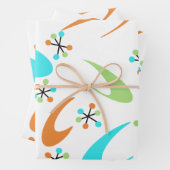 ミッドセンチュリー原子包み紙 ラッピングペーパーシート (インサイチュ)