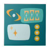 ミッドセンチュリー原子抽象芸術 タイル (正面)