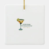 ミッドセンチュリー原子未来的ウサギのマルティーニ セラミックオーナメント (裏面)