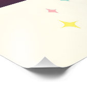 ミッドセンチュリー原子未来的ウサギのマルティーニ フォトプリント (角)