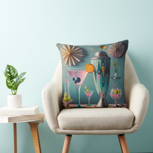 ミッドセンチュリー原子未来的カクテルタイム クッション (椅子)