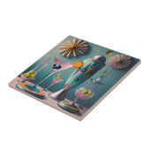 ミッドセンチュリー原子未来的カクテルタイム タイル (側面)