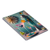 ミッドセンチュリー原子未来的カクテルタイム ノートブック (右側)