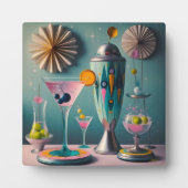 ミッドセンチュリー原子未来的カクテルタイム フォトプラーク (正面)