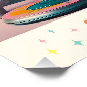 ミッドセンチュリー原子未来的カクテルタイム ポスター (コーナー)